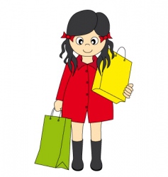 Girl vector image