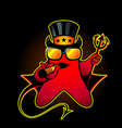 Devil smiley vector image