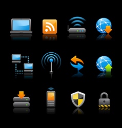 Web and Internet icons - Connectivity vector image