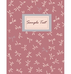 Dragonfly pattern vector image