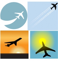Airline travel passenger vector image