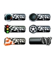 Racing banners set vector image