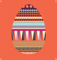 Ornamental easter egg -poster vector image