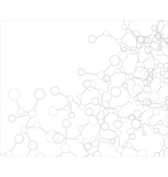 Abstract molecular structure background vector image