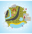 Resort planet vector image