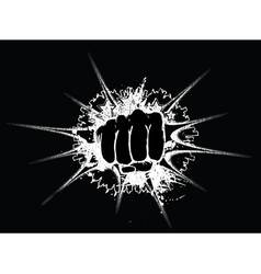 Urban background with punch vector image