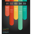 Colorful number options banner template vector image