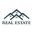 Houses apartments logo design element vector image