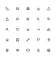 Most used webdesign icons ui set vector image