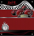 Abstract racing carbon fiber background vector image