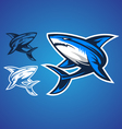 Shark emblem logo vector image