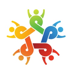 Team Connected vector image