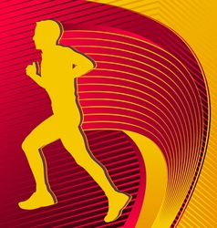 Running man vector image