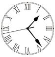 Clock face vector image