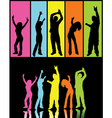 Disco dancers vector image