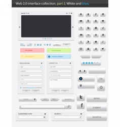 Web 20 interface part 2 vector image