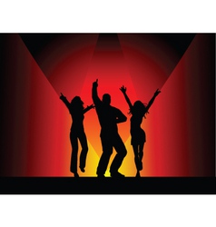 Disco dancers vector image