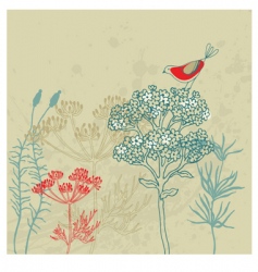 Bird garden vector image