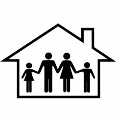 Family home vector image