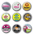 Bottle caps set vector image