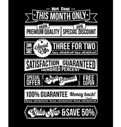 Vintage Typographic Business Banner Design vector image