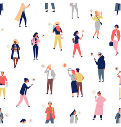 Big people crowd forming number two 2 shape Vector Image