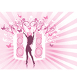 Disco females vector image