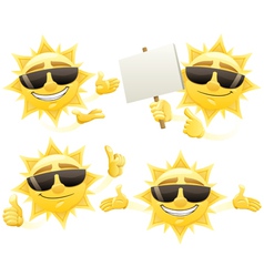 Sun presenting vector image