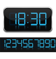 Digital Clock vector image