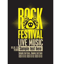Rock festiva vector image