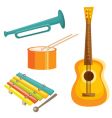 Music objects vector image
