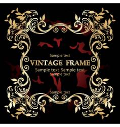 Vintage frame vector image