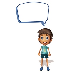 A boy and call out vector image