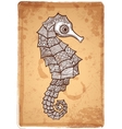 Tribal Seahorse vector image