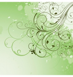 Floral grunge vector image