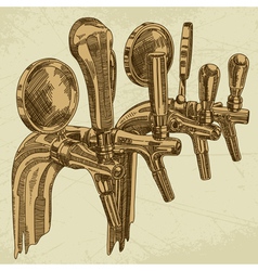 Beer background vector image