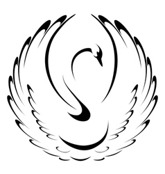 Swan vector image