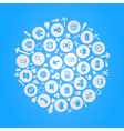 Office objects vector image