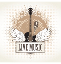 Live music vector image