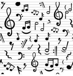 Music notes vector image