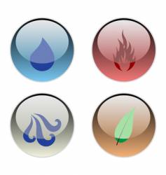 The four elements The four elements vector image