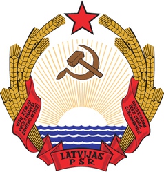 Latvssr Coat-of-Arms vector image