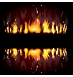 Fiery background vector image