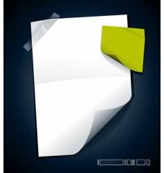 Blank paper vector image