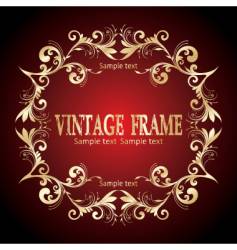 Vintage frame vector image