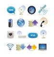 Wireless icon set Wireless icon set vector image