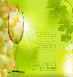 Glass of champagne vector image