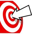 Target arrow vector image