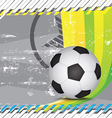 Grunge soccer design background vector image