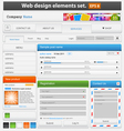 Web design elements set vector image